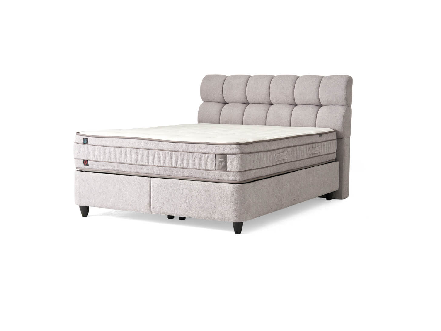 Cream Yatak & Baza & Başlık Set 160x200 Pierre Cardin Bedding